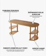 Alya Çalışma Masası | 180 x 70 cm - Görsel 6