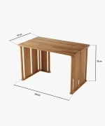 Luna Çalışma Masası | 120 x 70 cm - Görsel 5