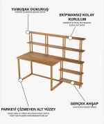 Naya Çalışma Masası | 180 x 70 cm - Görsel 6