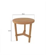 Çark Yan Sehpa | 35 x 35 cm - Görsel 4