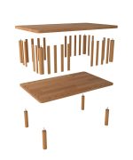 Kafes Orta Sehpa | 90 x 55 cm - Görsel 3