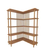 Karanfil Köşe Kitaplık | 90 x 90 cm - Görsel 2