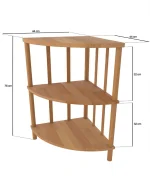 Manolya Köşe Kitaplık | 44 x 44 cm - Görsel 4