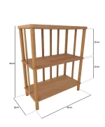 Sardunya Kitaplık | 60 x 28 cm - Görsel 4