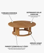 Mira Orta Sehpa | 98 x 98 cm - Görsel 5