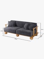 Lumos Üçlü Koltuk |  Kadife - Görsel 4