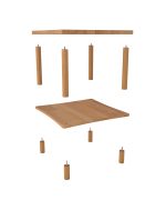 Petunya Orta Sehpa | 58 x 58 cm - Görsel 3