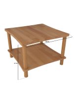 Petunya Orta Sehpa | 58 x 58 cm - Görsel 4