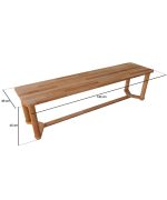 Piyan Bench | 140 x 36 cm - Görsel 4