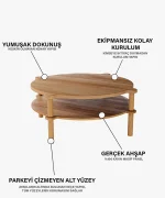 Alma Orta Sehpa | 96 x 96 cm - Görsel 5