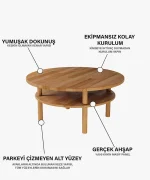 Sirius Orta Sehpa | 84 x 84 cm - Görsel 5