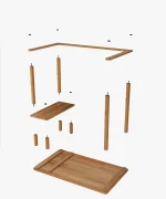 Leor Çalışma Masası | 100 x 70 cm - Görsel 4